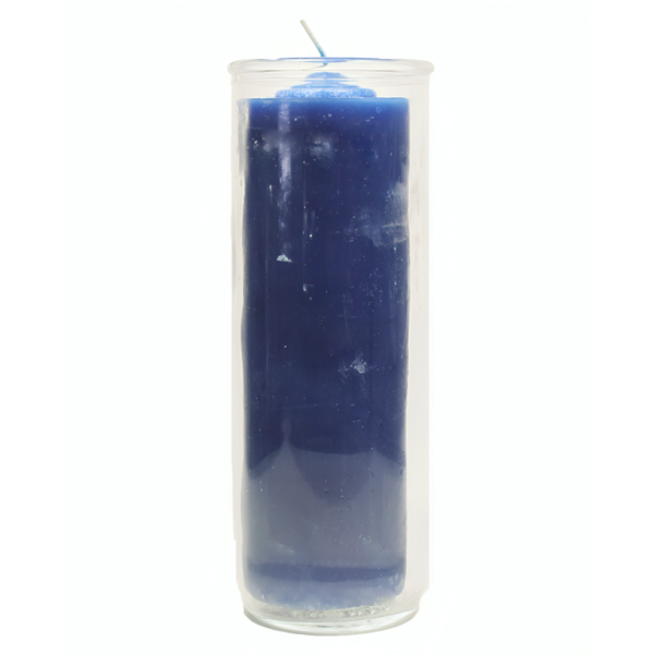 7 Day Blue Pull Out Candle