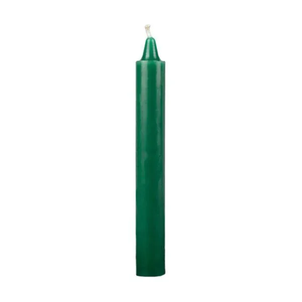 Green Taper Candle