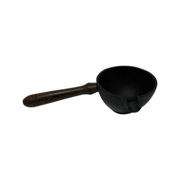 8 Inch Cast Iron Censer with Wooden Handle