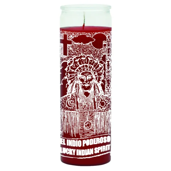 7 Day Glass Candle Indian Spirit – Red