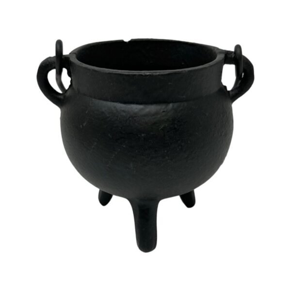 The cauldron symbolizes transformation and rebirth, mirroring the cycle of life and the continuous process of spiritual evolution.