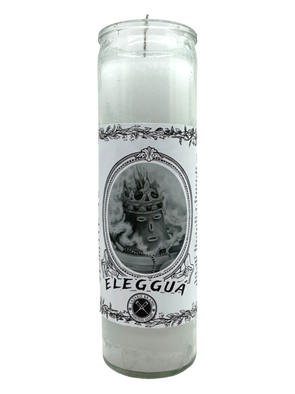 Orisha Eleggua Guardian White Candle