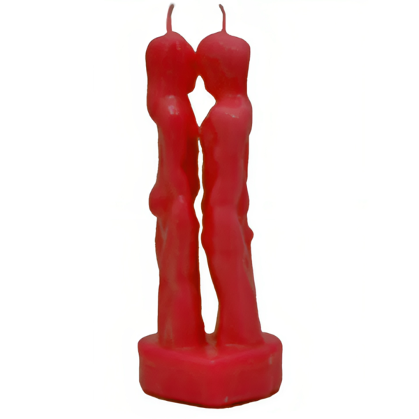Face to Face Lovers Couple Image Candle