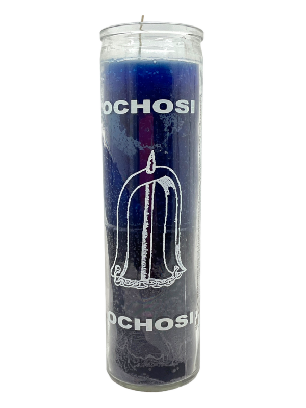 Orisha Ochosi Blue Prayer Candle