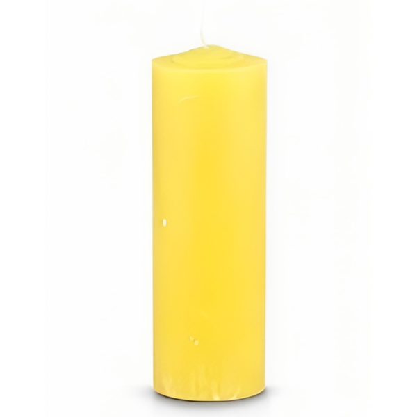 Pullout/Refill Candle Yellow