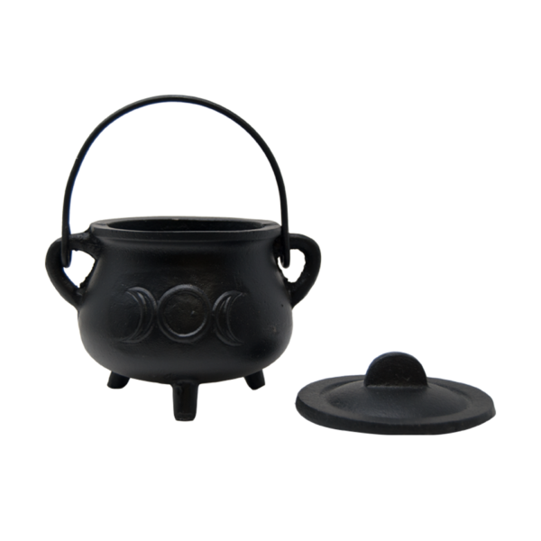 4.5-inch Cast Iron Pot Belly Cauldron with Lid